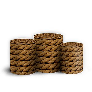 Trio Cilindro - Corda - Sublimado 3D + Elástico
