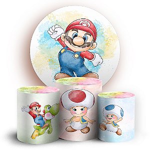 KIT Redondo e Trio - Super Mario - Sublimado 3D