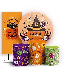 KIT Redondo Trio e Faixa - Halloween - Sublimado 3D