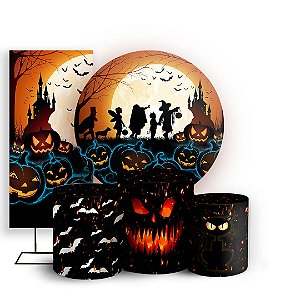 KIT Redondo Trio e Faixa - Halloween - Sublimado 3D