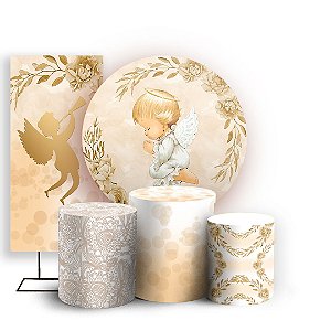 KIT Redondo Trio e Faixa - Anjinho - Sublimado 3D