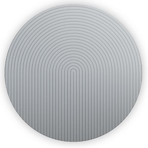 Painel Redondo - Bohos Cinza - Sublimado 3D