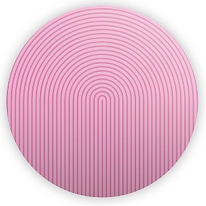 Painel Redondo - Bohos Rosa - Sublimado 3D