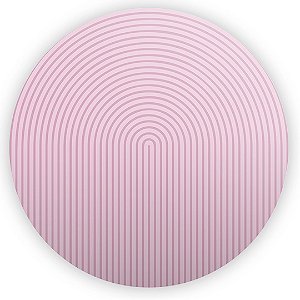 Painel Redondo - Bohos Rosa - Sublimado 3D
