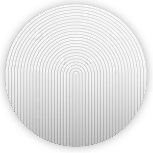 Painel Redondo - Bohos Branco - Sublimado 3D