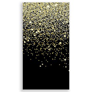Faixa Lateral - Glitter Preto Dourado - Sublimado 3D