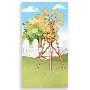 Faixa Lateral - Fazendinha Aquarela - Sublimado 3D