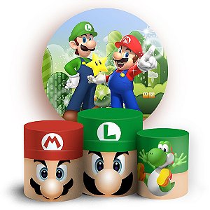 KIT Redondo e Trio - Super Mario - Sublimado 3D