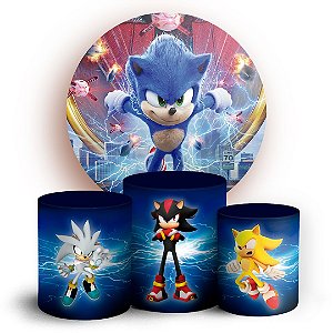 KIT Redondo e Trio - Sonic - Sublimado 3D