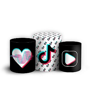 Trio Cilindro - Tiktok - Sublimado 3D + Elástico