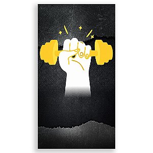 Faixa Lateral - Academia Preto - Sublimado 3D