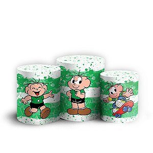 Trio Cilindro - Turma da Mônica - Sublimado 3D + Elástico