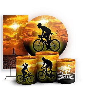 KIT Redondo Trio e Faixa - Bicicleta - Sublimado 3D