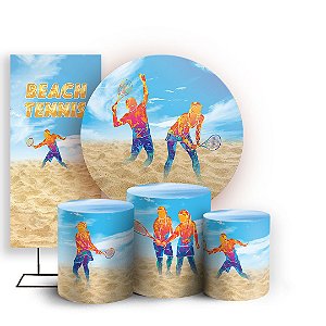 KIT Redondo Trio e Faixa - Beach Tenis - Sublimado 3D
