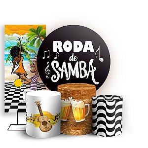 KIT Redondo Trio e Faixa - Samba - Sublimado 3D