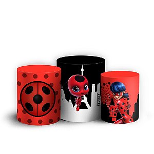 Trio Cilindro - Ladybug - Sublimado 3D + Elástico