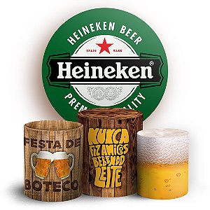 KIT Redondo e Trio - Heineken - Sublimado 3D