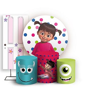 KIT Redondo Trio e Faixa - Boo Monstros SA - Sublimado 3D