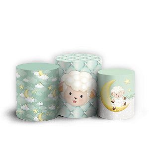 Trio Cilindro - Ovelhinha - Sublimado 3D + Elástico