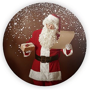 Painel Redondo - Natal - Ano Novo - Sublimado 3D