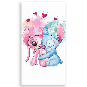 Faixa Lateral - Stitch E Angel - Sublimado 3D