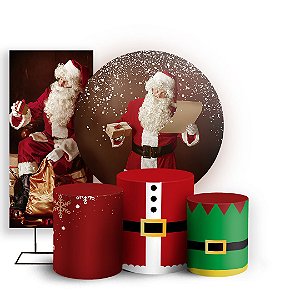 KIT Redondo Trio e Faixa - Natal - Ano Novo - Sublimado 3D