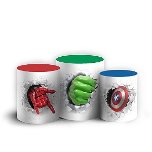 Capas Trio Cilindro Sublimado Vest Facil - Herois