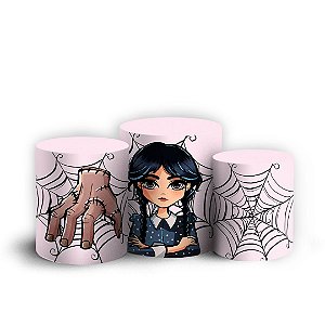 Trio Cilindro - Wandinha - Sublimado 3D + Elástico