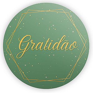 Painel Redondo - Gratidão - Sublimado 3D