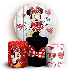 KIT Redondo e Trio - Minnie - Sublimado 3D