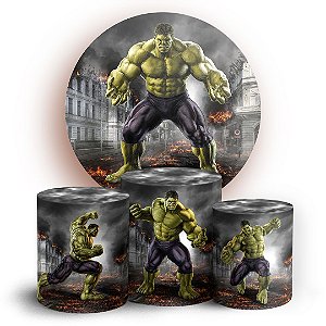 KIT Redondo e Trio - Hulk - Sublimado 3D