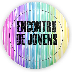 Painel Redondo - Encontro de Jovens - Sublimado 3D