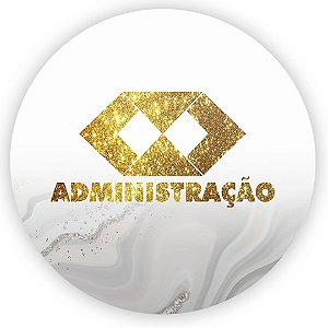 Painel Redondo - Administração - Sublimado 3D