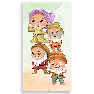 Faixa Lateral - Branca de Neve Cute - Sublimado 3D