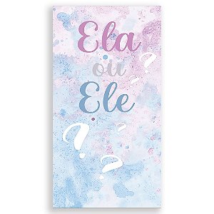 Faixa Lateral - Chá Revelação - Sublimado 3D