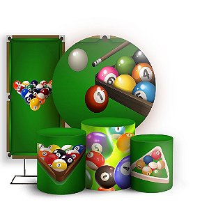 KIT Redondo Trio e Faixa - Sinuca - Sublimado 3D