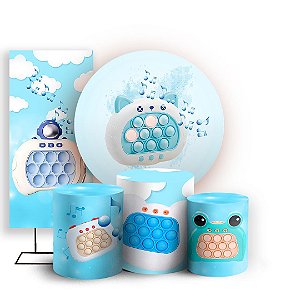 KIT Redondo Trio e Faixa - Pop It Eletronico - Sublimado 3D