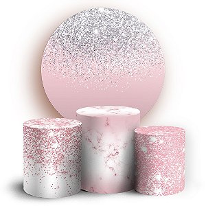 KIT Redondo e Trio - Glitter - Sublimado 3D