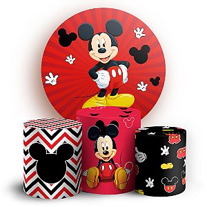 KIT Redondo e Trio - Mickey - Sublimado 3D