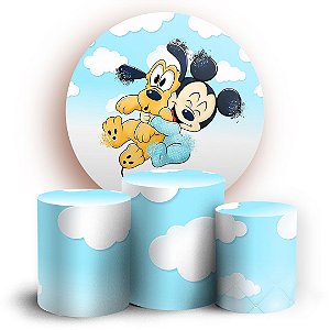 KIT Redondo e Trio - Mickey Baby - Sublimado 3D
