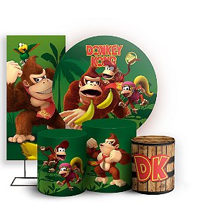 KIT Redondo Trio e Faixa - Donkey Kong - Sublimado 3D