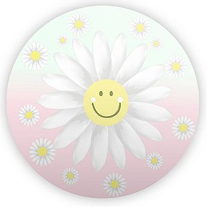 Painel Redondo - Flor Margarida - Sublimado 3D