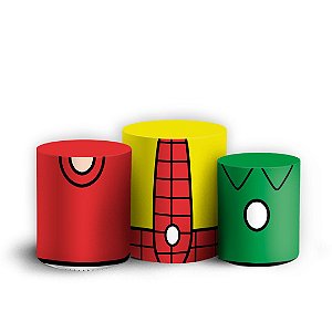 Trio Cilindro - Turma da Monica - Sublimado 3D + Elástico