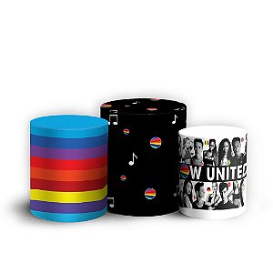 Trio Cilindro - Now United - Sublimado 3D + Elástico