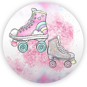 Painel Redondo - Patins - Sublimado 3D