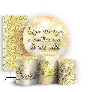KIT Redondo Trio e Faixa - Ano Novo - Sublimado 3D