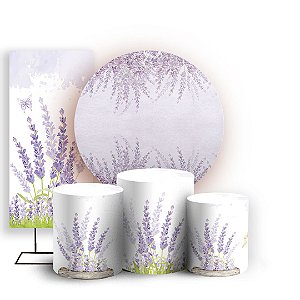 KIT Redondo Trio e Faixa - Lavanda - Sublimado 3D
