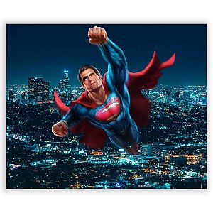 Painel Retangular - Super Homem - Sublimado 3D