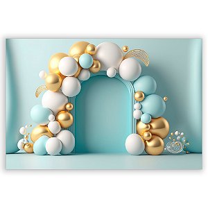 Painel Retangular - Fundo Fotografico Balao - Sublimado 3D