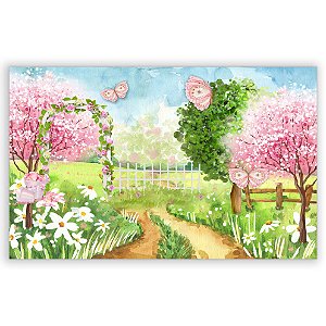 Painel Retangular - Jardim - Sublimado 3D